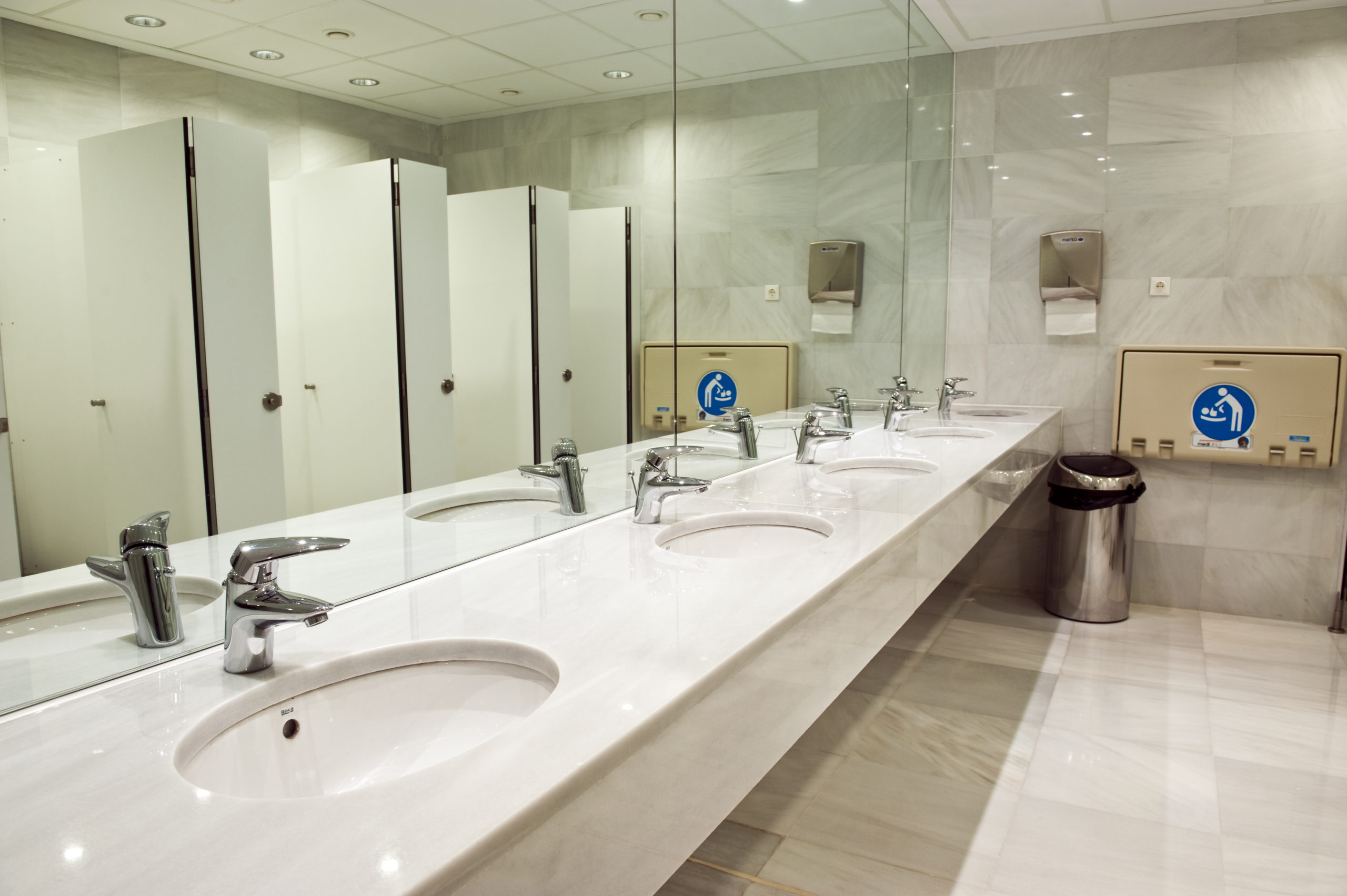 Immaculate Restroom or Service Area, reflecting high standards
